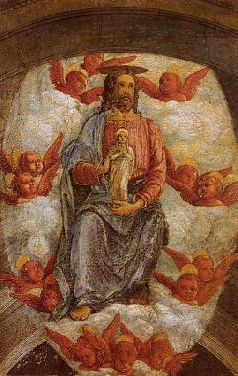 Christ Welcoming the Virgin in Heaven, Andrea Mantegna